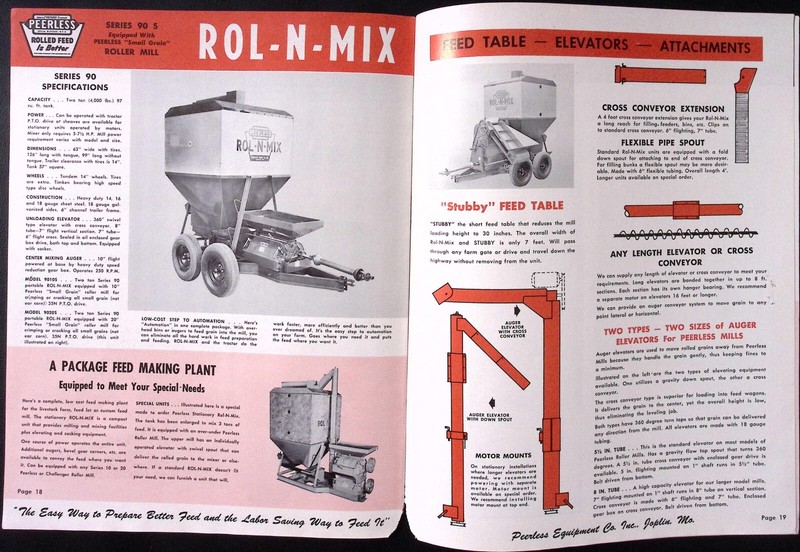 1961 Feed Makers Brochure Peerless Equipment Company Joplin MO gallery