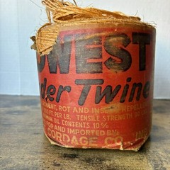Vintage Midwest Cordage Co Binder Twine Full Roll Treated Product Of Mexico