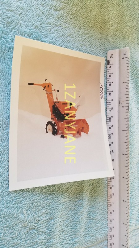 AC0086 Allis-Chalmers Photograph, MEDIA ARCHIVE PICTURE OF SNOW BLOWER