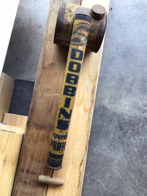 Vintage Dobbins Superbilt Sprayer With Wood handle Agriculture Advertising gallery