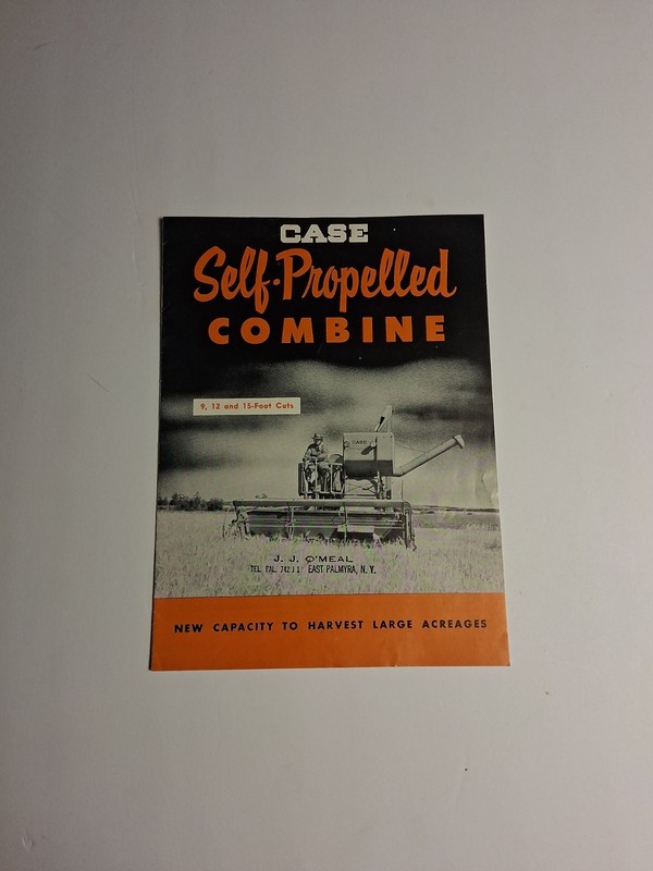 Case Tractor Self Propelled Combine For 1953 Brochure FCCA