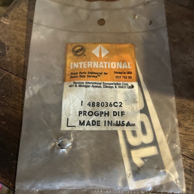 Vintage NOS International Harvester 1800 Stick-On Emblem #488036 C2