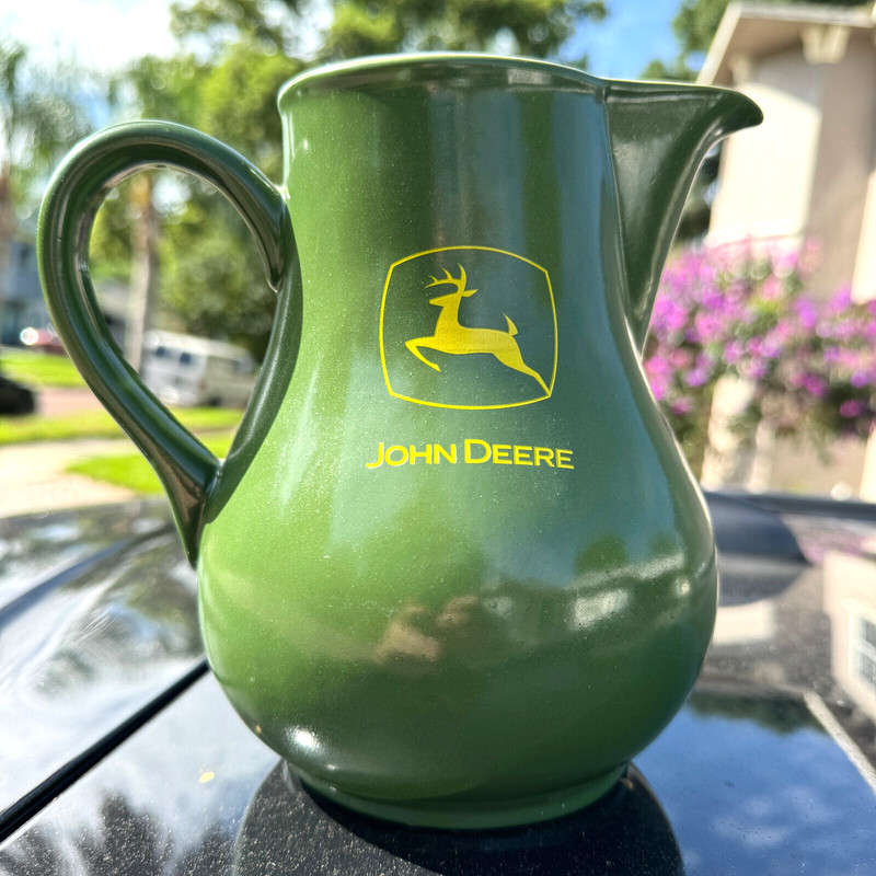 John Deere Crockery Stoneware Pitcher