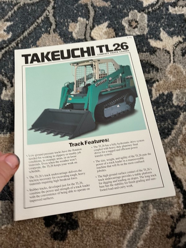 Takeuchi TL26 Skid Steer Loader Brochure FCCA