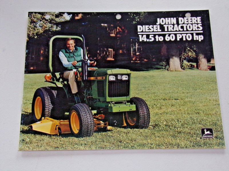 1984 John Deere Diesel Tractors 14.5 to 60 PTO HP Dealer Catalog Brochure