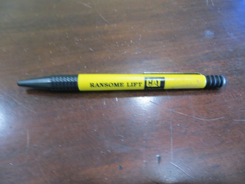 RANSOME LIFT, CAT LIFT TRUCKS, CATERPILLAR ADVERTISING ORIGINAL PEN