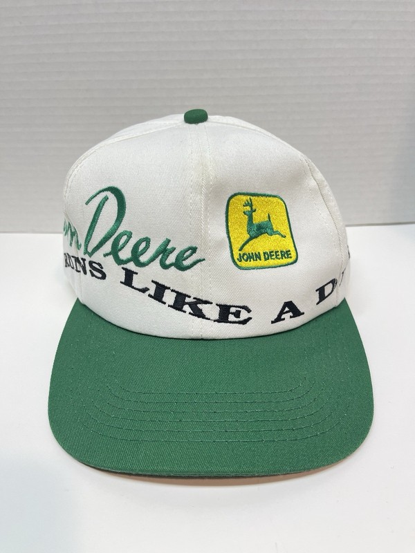 Vintage NOTHING RUNS LIKE A DEERE Hat Cap JOHN DEERE Snapback K-PRODUCTS