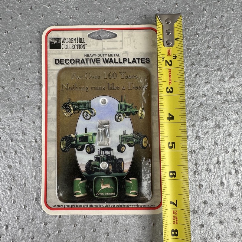 Vintage JOHN DEERE Light Switch Plate Cover Nothing Runs Like A Deere Tractor gallery