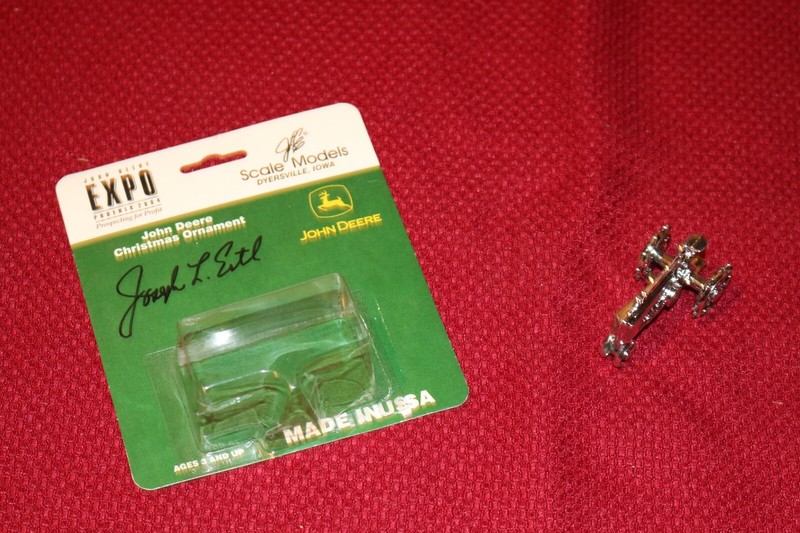 John Deere Christmas Ornament Phoenix Expo 2004 1/64 Scale Models Open Package