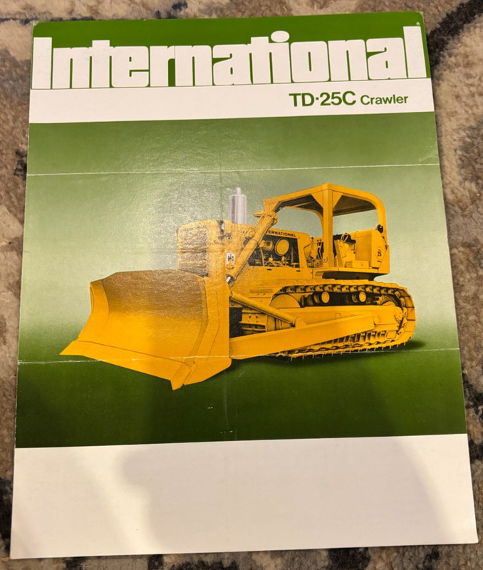 International Harvester TD-25C Crawler Dozer Brochure AMIL25