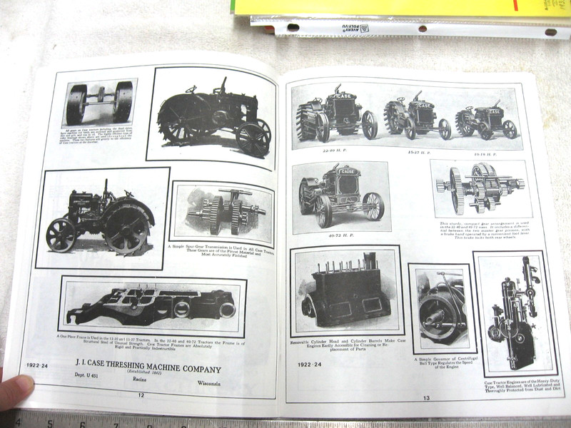 VINTAGE ALAN KING #3 JI CASE TRACTOR HISTORY BROCHURE 1918 - 600 SERIES gallery