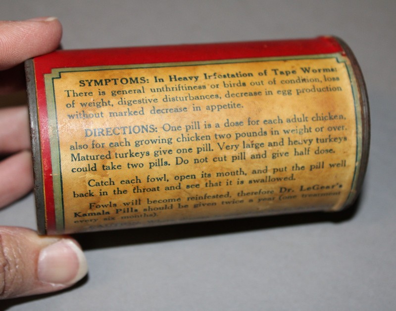 Antique Advertising Kamala Pills for Poultry Storage Tin gallery