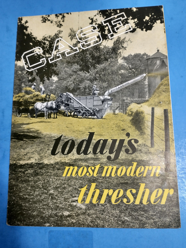 CASE 1938 THRESHER BROCHURE ORIGINAL 15 PAGE