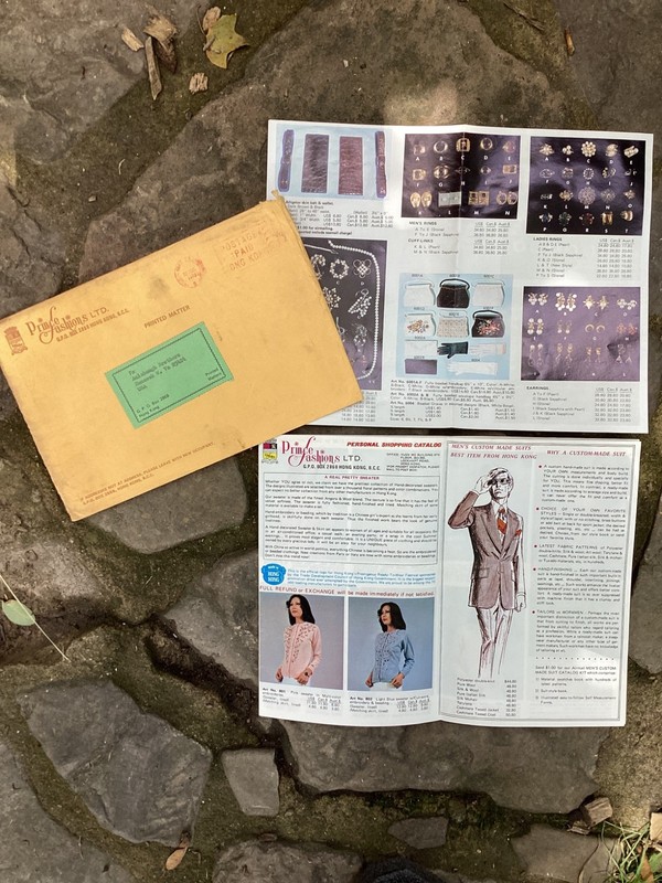 Vintage Original Rare Prince Fashions Ltd. Catalog and envelope Hong Kong