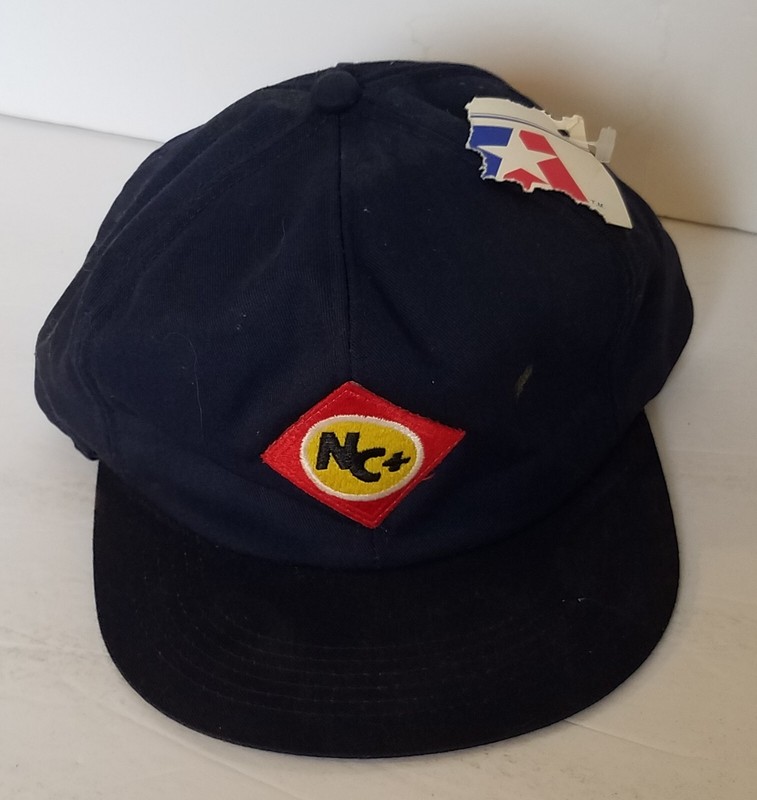 NC+ Vintage Navy Blue Winter Hat With Ear Flaps. Still Has Partial Tag. USA