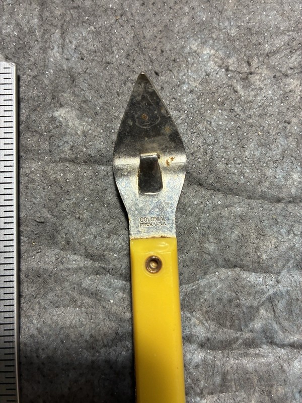 Dekalb Seed Co Advertising Can & Bottle Opener + Canning or Tube Tongs, Vintage gallery