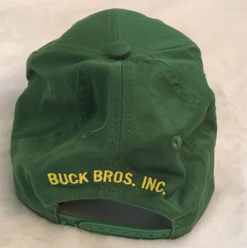 John Deere Green Yellow Cap Hat Buck Bros. Inc. One Size Fits All Unisex gallery