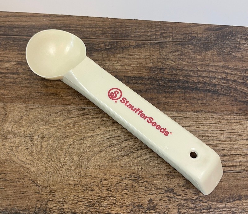 Vintage Stauffer Seeds Agricultural Advertising 8" Plastic Ice Cream Scoop gallery