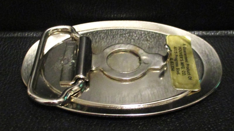 Farm Toy Collector Belt Buckle Tractor & Wagon John Deere ? Made by Hoover's Mfg gallery