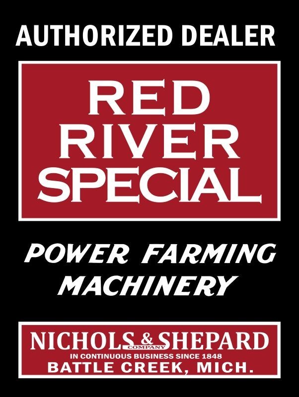 Nichols & Shepard Red River Special Dealership NEW METAL SIGN: 9×12″ Ships Free
