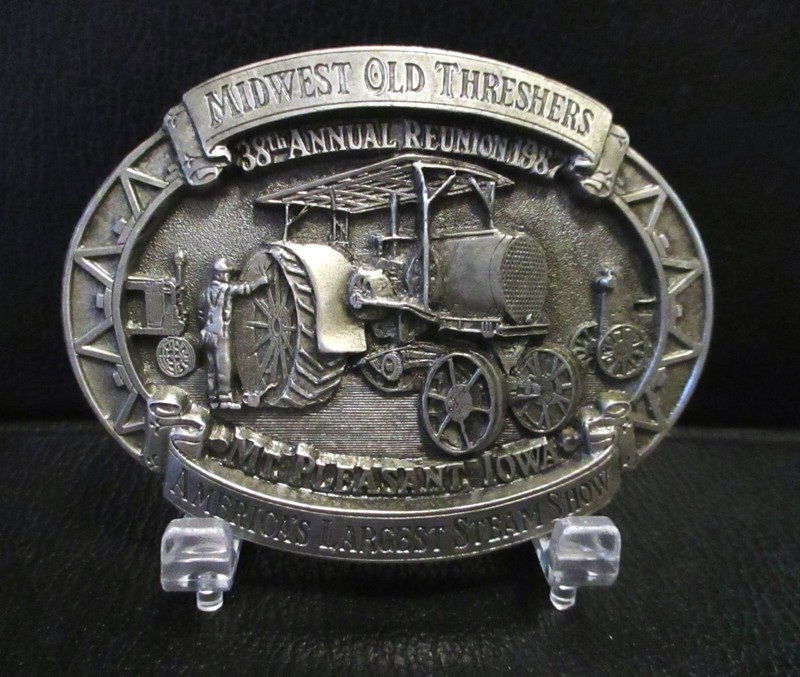 Aultman Taylor 30-60 Tractor Belt Buckle 1987 Midwest Old Threshers 38th Show IA