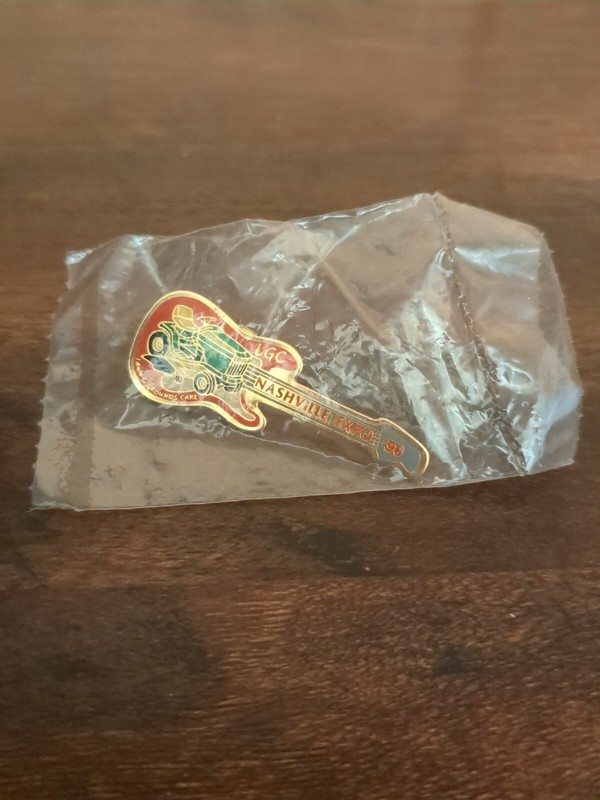 Vintage John Deere Expo Nashville Guitar Pin 1996 in original sealed bag