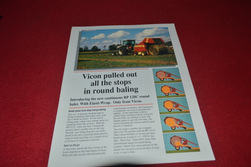 Vicon RP 1211C Round Baler Dealers Brochure CDIL