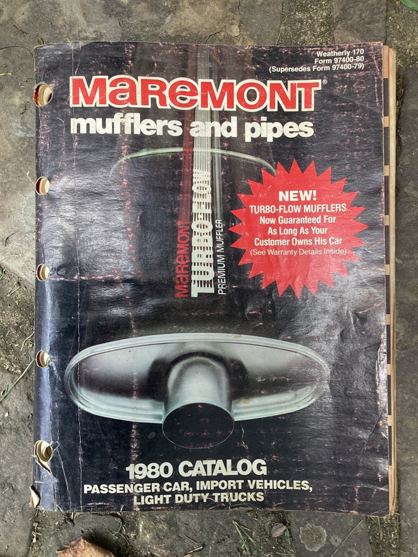Vintage Original 1980 Maremont Mufflers & Pipes Car, Truck, Imports Catalog