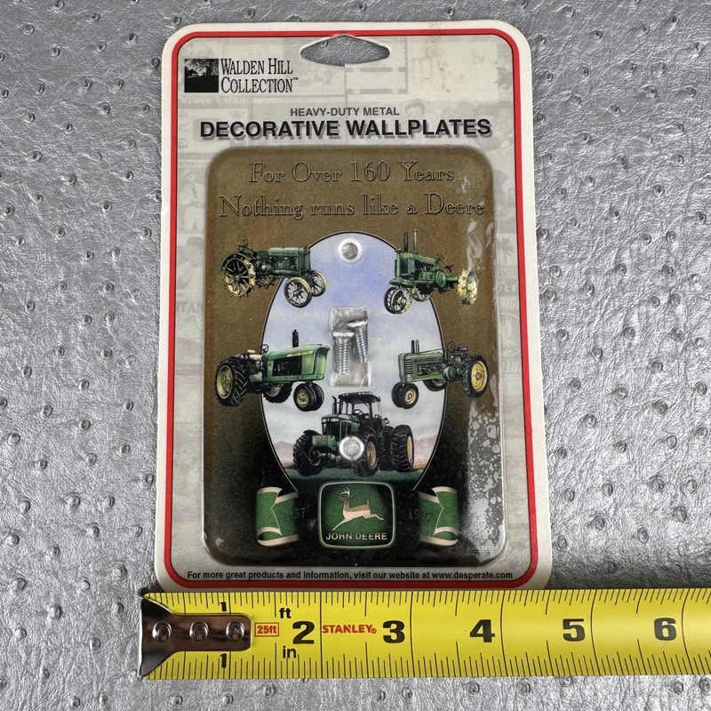 Vintage JOHN DEERE Light Switch Plate Cover Nothing Runs Like A Deere Tractor gallery