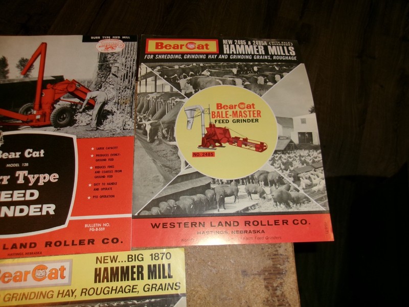 5-lot 60's-70's bearcat roller/hammer mills brochures very good used gallery
