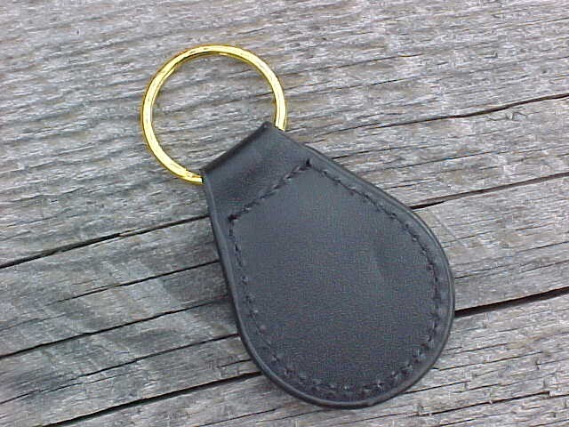 International Harvester IHC Leather Key Fob Antique Gold Medallion Unique Logo gallery