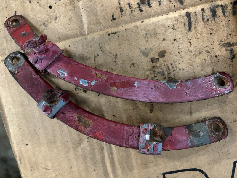 VINTAGE IH FARMALL INT SUPER C TRACTOR -HYDRAULIC LEVER STOPS / GUIDES -1953 gallery