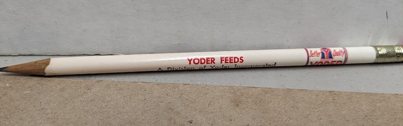 Vintage Yoder Livestock Poultry Feeds Kalona Wayland Strawberry Point Ia Pencil