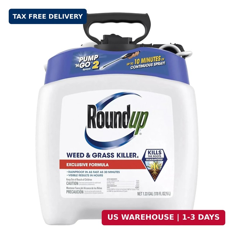 Roundup Weed and Grass Killer₄ with Pump ‘N Go 2 Sprayer, Use in and Around Flow