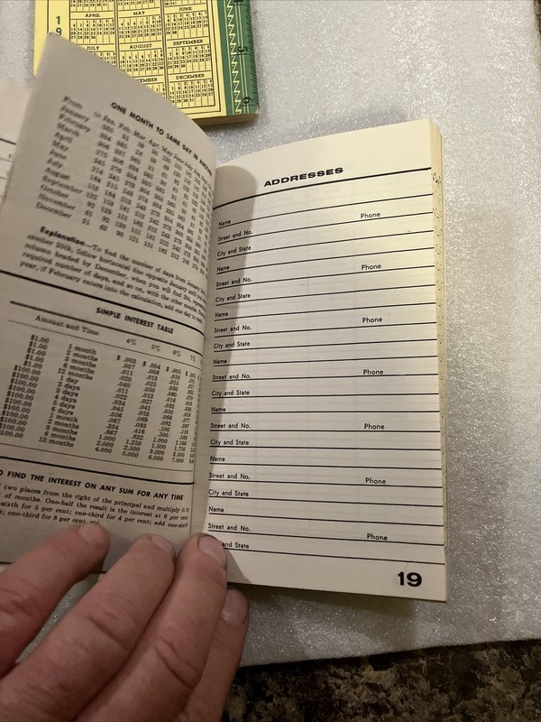 1954 1957 1961 And 1962 John Deere Farmer's Pocket Notebook Ledger Lot gallery