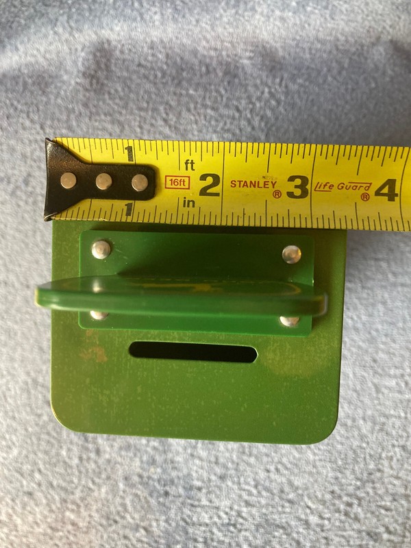 John Deere collectibles lot: bank, sign, pint glass & children's tool box gallery