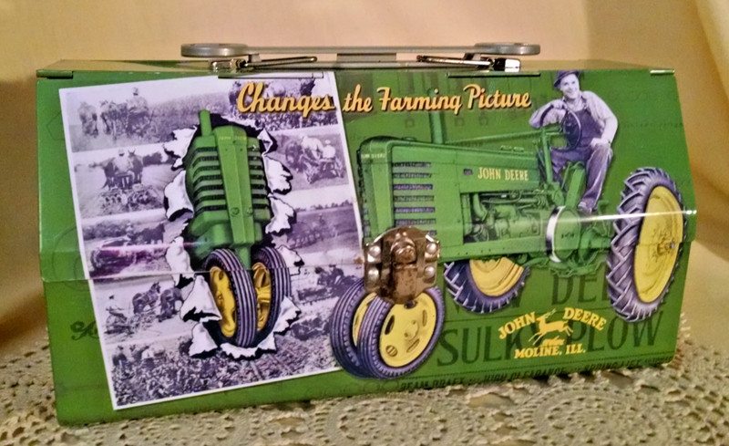 John Deere Tractor Tin Toolbox Farming Picture Tin Box Co Wrench Handle A B G H