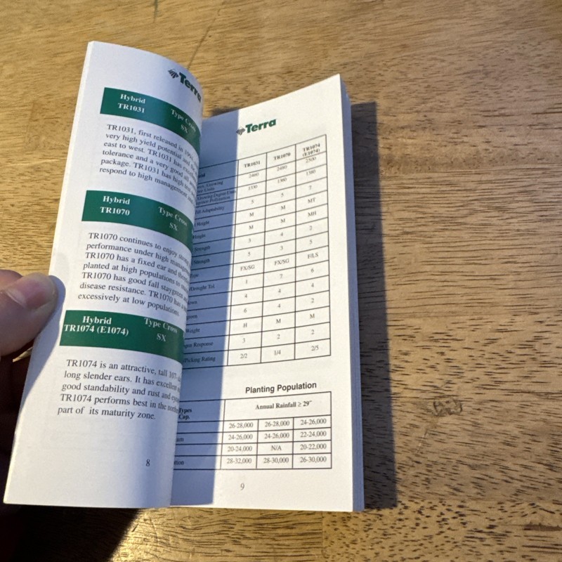 Terra 1996 Seed Product Guide Pocket Size gallery