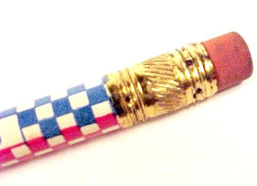 Purina Chows for Livestock and Poultry Lead Pencil Red Blue Checkered Vintage gallery