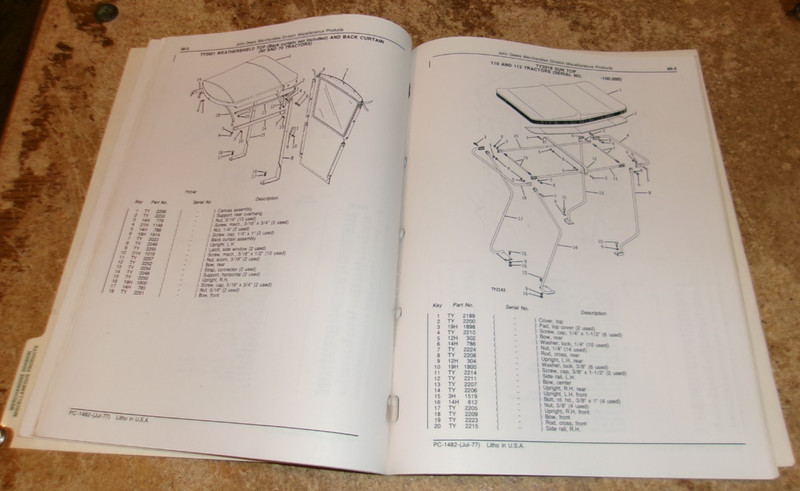 1977 john deere merchandise division misc. products parts catalog very good used gallery