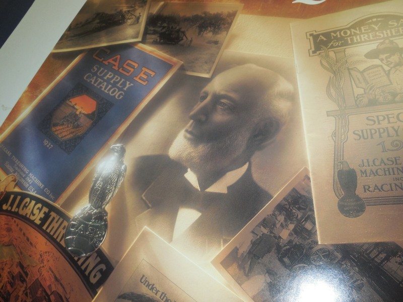 PO1 Vintage JI CASE 1842-1992 150 YEARS EMPLOYEE POSTER TRACTOR HISTORY gallery
