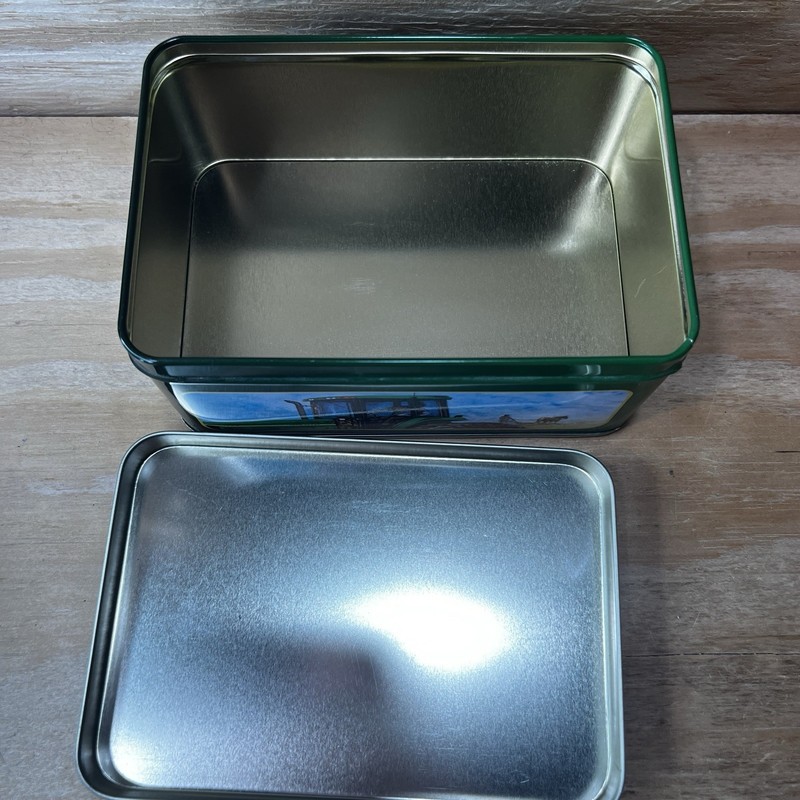 New Vintage 1996 John Deere Tractor Metal Storage Tin Box Model D Rectangular gallery