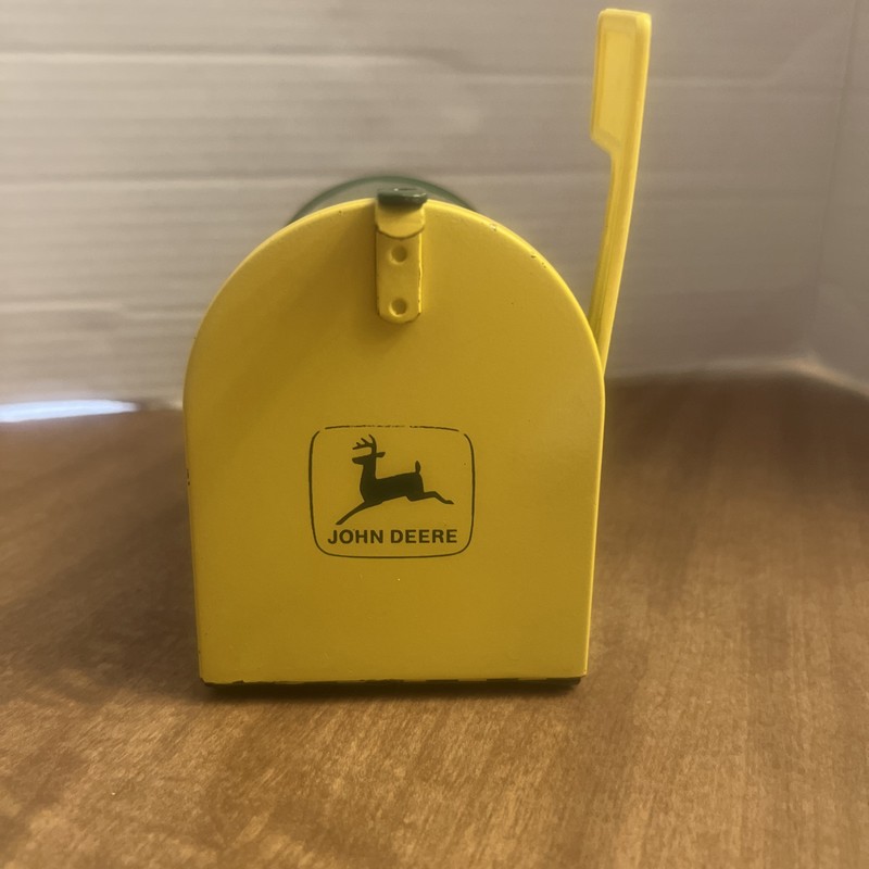 Vintage John Deere Mailbox Metal ERTL Coin Bank Made In USA Collectable Tin gallery