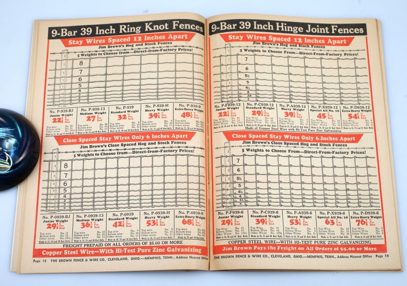 1930s Jim Brown's Fence & Wire Bargain Book Farm Supply Catalog Cleveland gallery