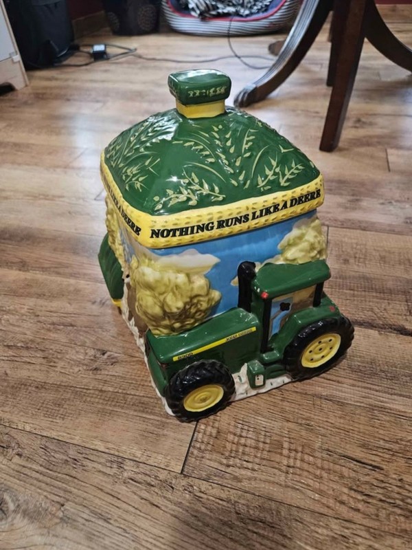 John Deere Vintage Ceramic Cookie Jar