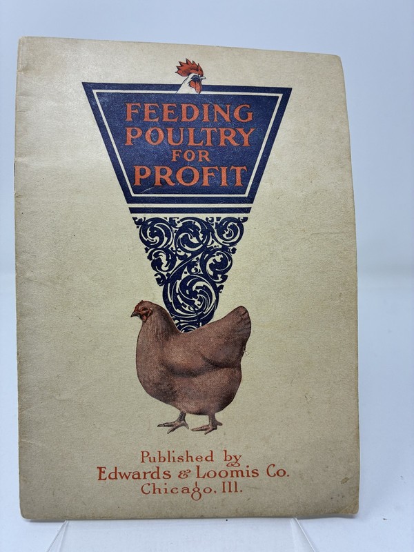 1914 Chicken Poultry Pigeon Feed Farm Red Comb Advertising Booklet!