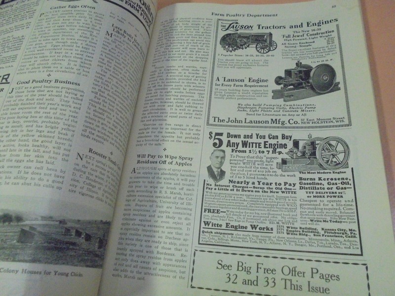 Vintage Lot of Two 1926 Farm Mechanics Magazines gallery