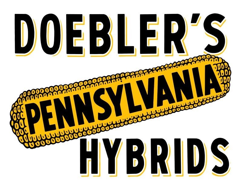 Doebler’s Pennsylvania Hybrid Corn New Metal Sign: 12 x 16″ – Free Shipping