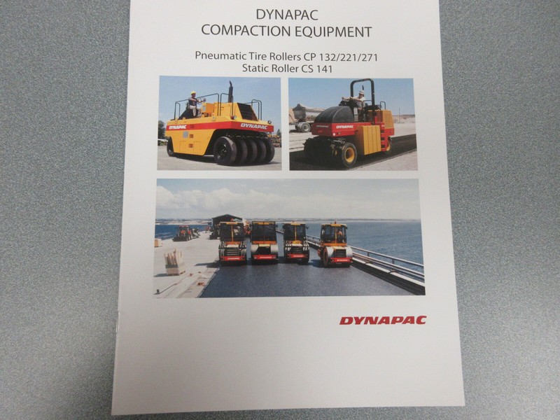 Dynapac Compaction Equipment Brochure 12 Page Various Models