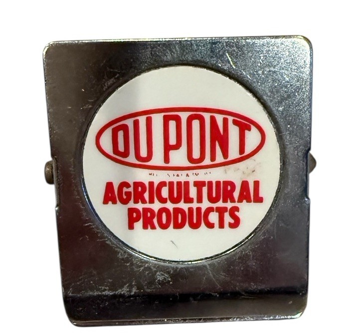 Du Pont Agriculture Magnet Metal Clip Advertising Product Vintage